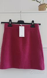 Minigonna in maglia a costine Mango XS