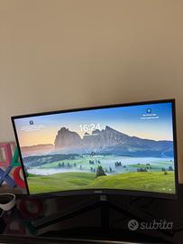 Curved gaming monitor Samsung Odissey G5 27 144hz