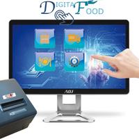 Monitor Touch e stampante con gestionale