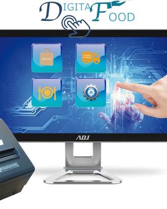 Monitor Touch e stampante con gestionale