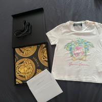 T-shirt versace originale bimba 3 anni
