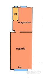 Scandicci, Fondo Commerciale con vetrina