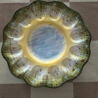 Piatto portauova Pasquale Art Deco