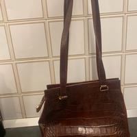 Borsa vero coccodrillo marrone sonia rykiel vera