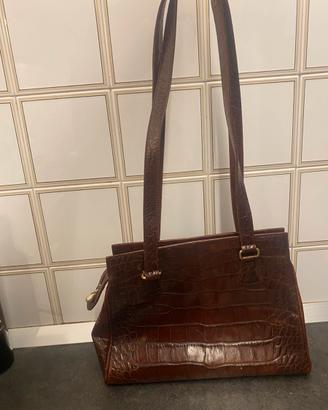Borsa vero coccodrillo marrone sonia rykiel vera