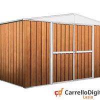 Box in lamiera di Acciaio 360x260cm fin legno
