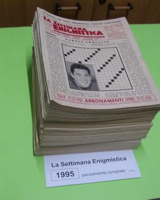 LA SETTIMANA ENIGMISTICA, anno 1995, parzialmente