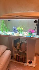 Acquario Ciano bianco con mobiletto