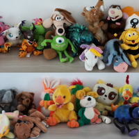 Stock di circa 100 peluches/pupazzi