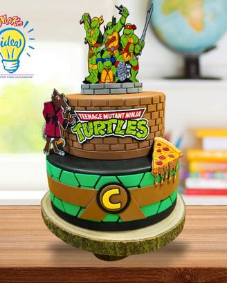 Torta scenica Tartarughe Ninja + Gadget