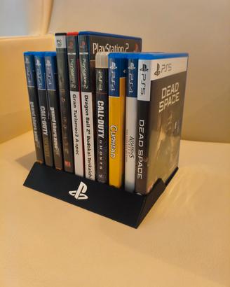 Stand PlayStation porta giochi 2 3 4 5