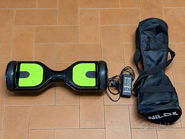 Hoverboard Nilox DOC nero/verde, borsa e caricator