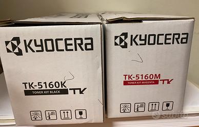 Toner originali Kyocera TK-5160 nero e magenta