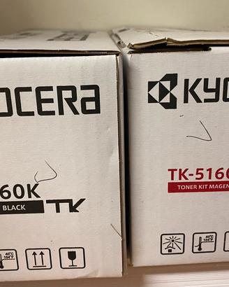Toner originali Kyocera TK-5160 nero e magenta