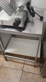 piano da lavoro in acciaio