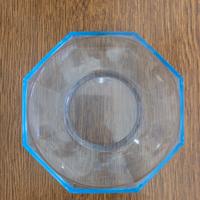 Ciotola in vetro azzurrata