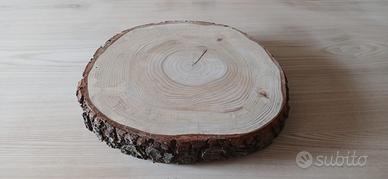 Fetta di tronco in  legno diametro 38 cm