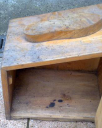 ANTICO  LUSTRASCARPE "SCIUSCIA " ANNI 40/50