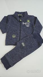 Tuta felpata 3/6 mesi