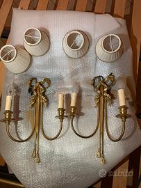 Coppia di applique vintage