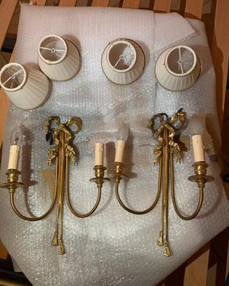 Coppia di applique vintage