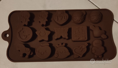 Stampo silicone per gesso, resina, fimo kawaii