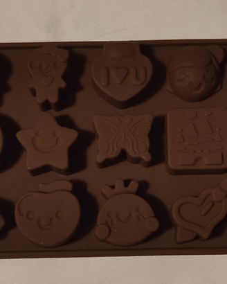 Stampo silicone per gesso, resina, fimo kawaii
