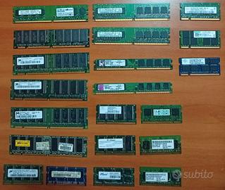 LOTTO MEMORIA RAM SCHEDE VIDEO CPU X  RECUPERO ORO