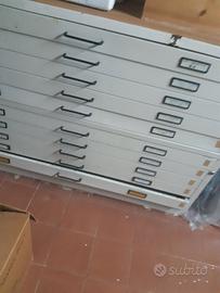 cassettiera per tipografia o cartolleria