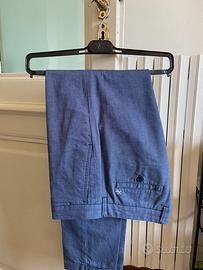 Pantaloni chino Fay uomo size 32 blu melange