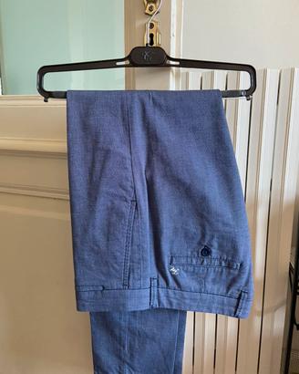 Pantaloni chino Fay uomo size 32 blu melange