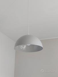 Lampada lampadario grigio per cucina salotto