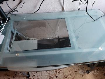 Scrivania in vetro per PC 120x60
