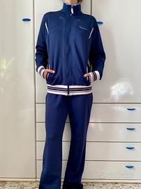 Completo tuta sportiva Asics blu notte
