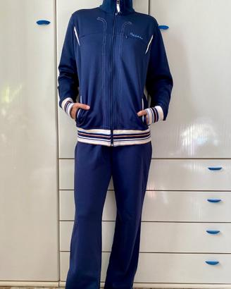 Completo tuta sportiva Asics blu notte