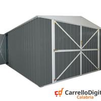 Box auto in Acciaio lamiera 360x514 grigio scuro