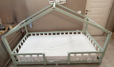 Letto montessoriano bimbo bimba con materasso