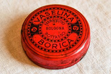 Scatola di latta vaselina Borica