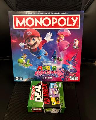 Due Giochi Monopoly NUOVI Mario Galaxy + No Mercy