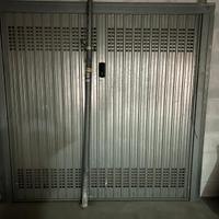 portone basculante per garage acciaio inox