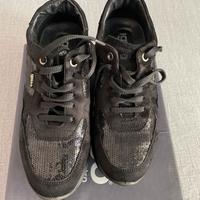 Scarpe paillettes/scamosciate