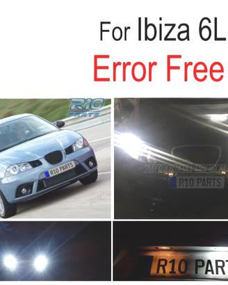 KIT 6 LAMPADE LED INTERNE PER SEAT IBIZA IV MK4 6L