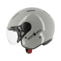 Casco jet moto scooter Bomber mono Grey shiny