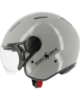 Casco jet moto scooter Bomber mono Grey shiny