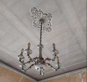 Lampadario Liberty Capodimonte