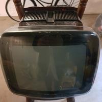 televisione vintage grigio