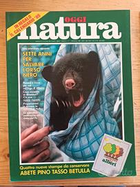 Rivista Oggi Natura gennaio 1985 orso nero animali