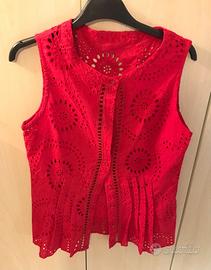 Camicetta in pizzo senza maniche