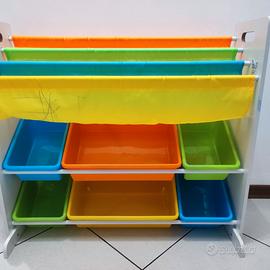 Songmics Scaffale Porta Giocattoli per Bambini Lib
