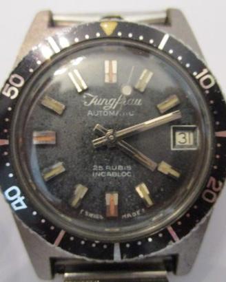 Orologio diver unisex vintage Jungfrau anni 60